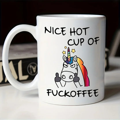 1pc 11oz Angry Unicorn Ceramic Coffee mug