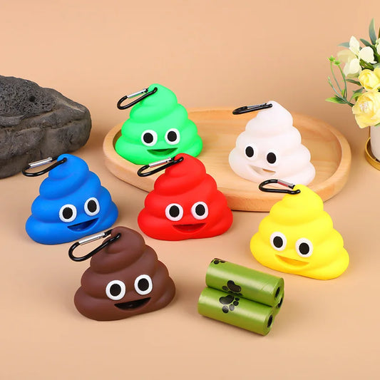 Creative Poop Shaped Pet Poop Waste Bag Dispenser