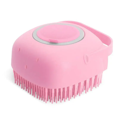 Pet Dog Shampoo Brush 2.7oz 80ml Cat Massage Comb Grooming Scrubber