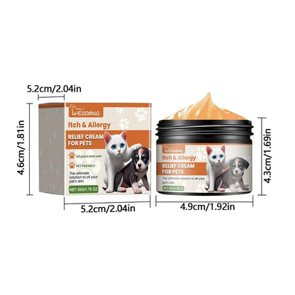 Pet Allergy and Itch Relief Cream for Dogs Cats Skin Health Care Cream 50g Skin Yeast Infections Ringworm Rashes