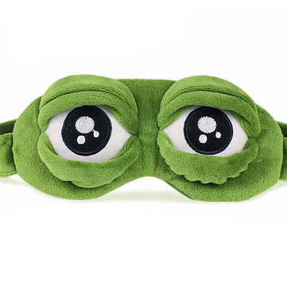 3D Sad Frog Sleep Mask Natural Sleeping Eyeshade Cover